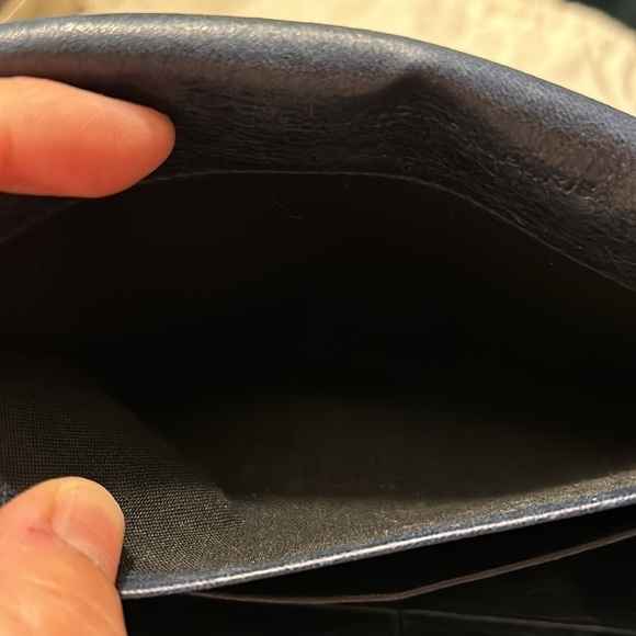 Balenciaga Navy Blue Leather Wallet With Dustbag - Picture 8 of 12